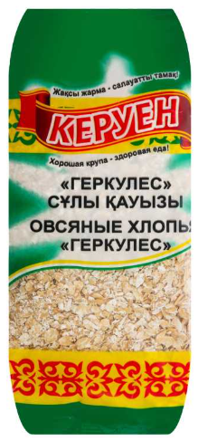 Овсяные хлопья "Геркулес" 400гр п/п керуен