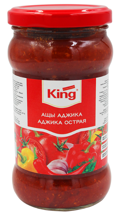 KING  Chili P.Sauce-Аджика Острая 310 г