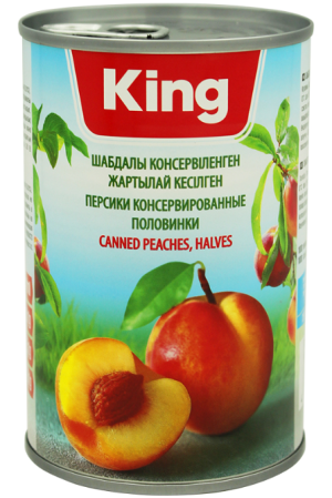 KING Консервир.Peach-Персик Половиннки 425гр