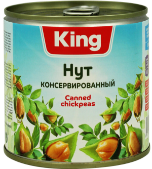 KING C.Ch.Peas-Консервировн.Нут 425 Мл.400гр