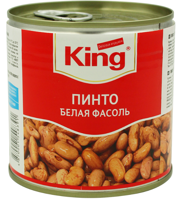 KING Пинто Белая Фасоль 425 Мл.400гр