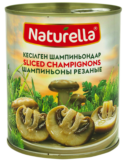 NATURELLA Резаные Шампиньоны 800 гр
