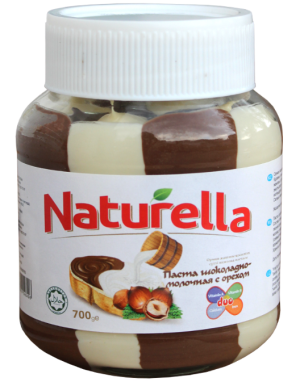 NATURELLA DUO Молоч-шок. паста с фунд.700 гр