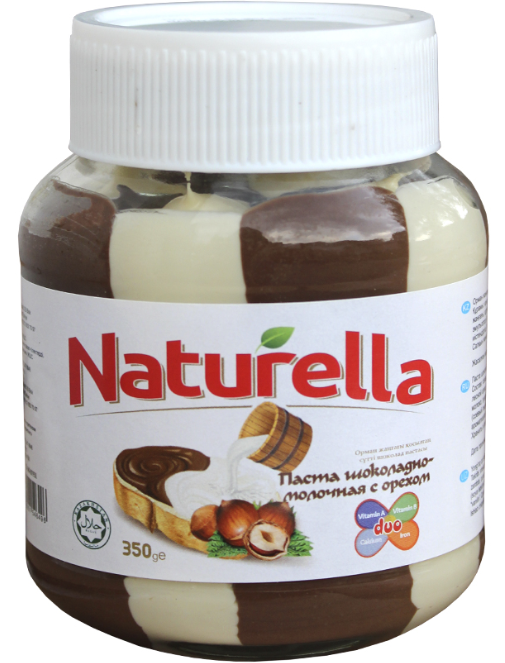 NATURELLA DUO Молоч-шок. паста с фунд.350 гр