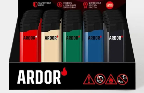 Многоразования зажигалка ARDOR А-2 (пьезо), 18 г