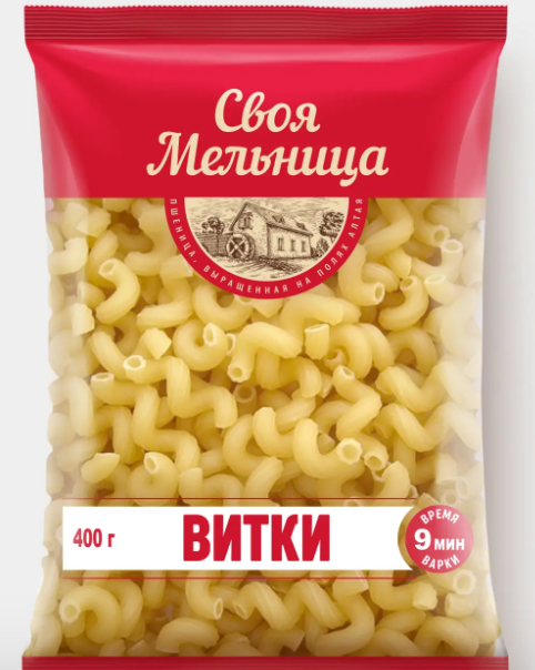 Макаронные изделия «Витки» «Своя Мельница», 400 г