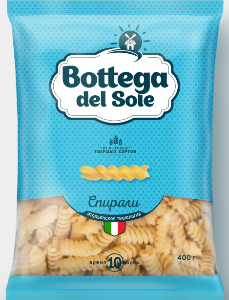 Макаронные изделия «Спирали» «Bottega del Sole», 400 г