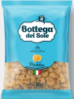 Макаронные изделия «Рожки» «Bottega del Sole», 400 г