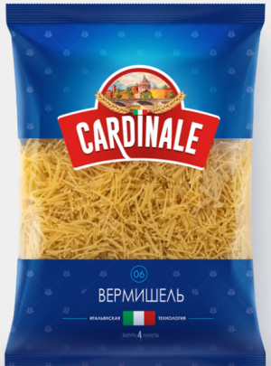 Макаронные изделия «Вермишель» «Cardinale», 400 г