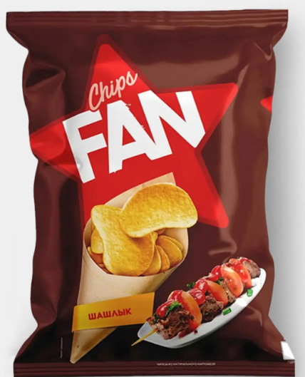 Чипсы со вкусом шашлыка «Fan», 65 г