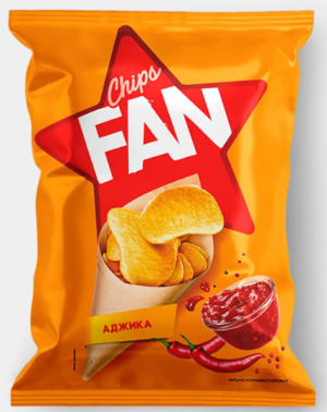 Чипсы со вкусом аджики «Fan», 250 г