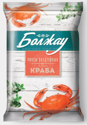 Чипсы со вкусом краба «Болжау», 45 г