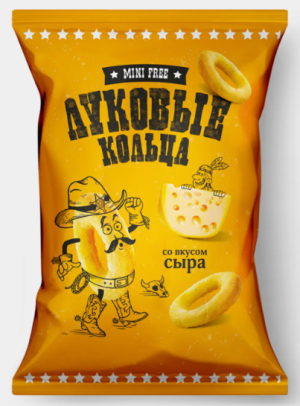 Луковые кольца со вкусом сыра «Mini Free», 45 г