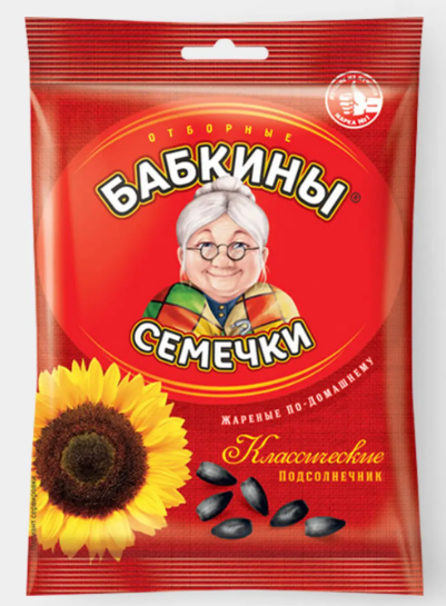 Семечки отборные, жареные «Бабкины семечки», 100 г