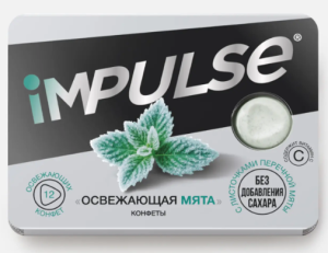 Конфеты «Освежающая мята» «Impulse», 12 г