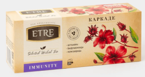 Чайный напиток Immunity каркаде, 25 пакетиков «ETRE», 37,5 г