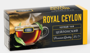 Чай Royal Ceylon черный цейлонский отборный, 25 пакетиков «ETRE», 50 г
