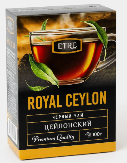 Чай Royal Ceylon черный цейлонский листовой «ETRE», 100 г