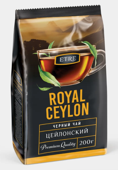 Чай Royal Ceylon черный цейлонский листовой «ETRE», 200 г