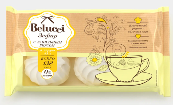 Зефир ванильный «Belucci», 260 г