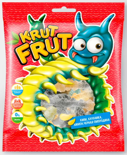 Мармелад жевательный в форме сороконожек «KrutFrut», 70 г