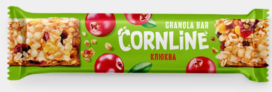 Зерновой батончик с клюквой «Cornline», 30 г