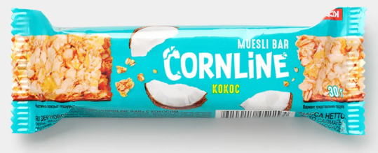 Зерновой батончик с кокосом «Cornline», 30 г