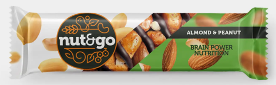 Батончик Almond & peanut «Nut&Go», 36 г