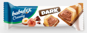 Вафельный батончик Creamy Dark «BabyFox», 18,2 г