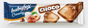Вафельный батончик Creamy Choco «BabyFox», 23 г