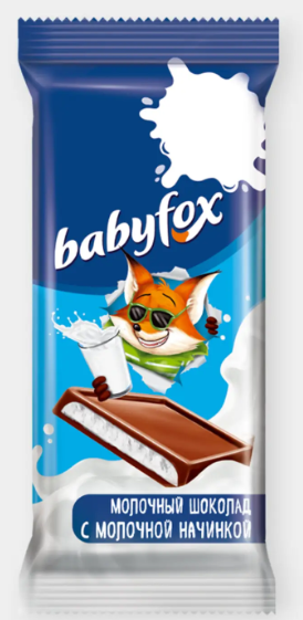 Молочный шоколад «BabyFox», 90 г