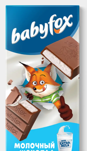 Молочный шоколад «BabyFox», 24 г