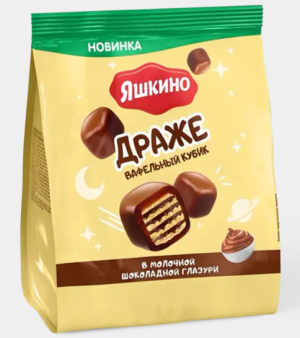Драже вафля в молочно-шоколадной глазури, 180 г