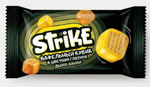 Драже «Вафельный микс» дыня/банан «Strike», 40 г