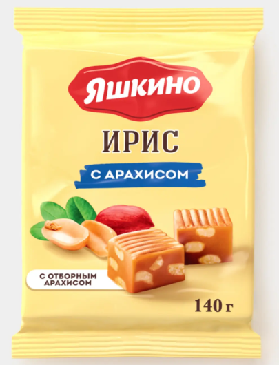 Ирис с арахисом «Яшкино», 140 г