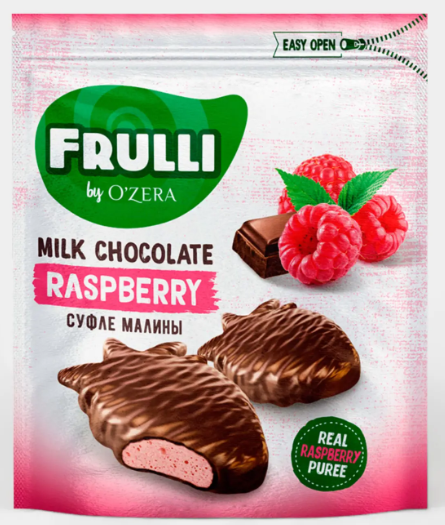 Конфеты Frulli суфле малины в шоколаде «O'Zera», 125 г