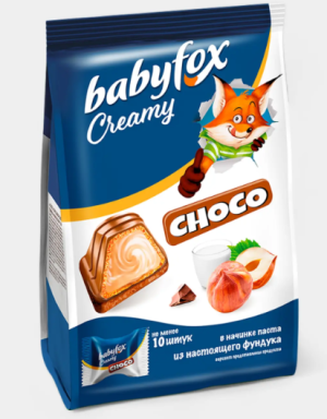 Конфеты вафельные Creamy Choco «BabyFox», 100 г