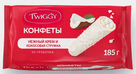 Конфеты с кокосом «Twiggy», 185 г