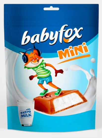 Конфеты mini с молочной начинкой «BabyFox», 120 г