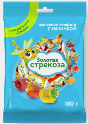 Конфеты желейные «Золотая стрекоза», 180 г