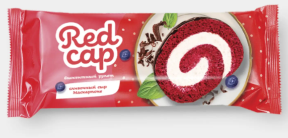 Рулет бисквитный со вкусом сыра Маскарпоне «Redcap», 200 г