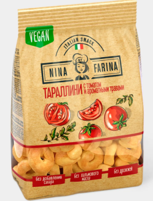 Тараллини с томатом и ароматными травами «Nina Farina», 180 г