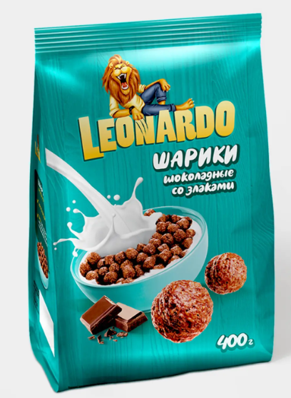Готовый завтрак «Шоколадные шарики» «Leonardo», 400 г