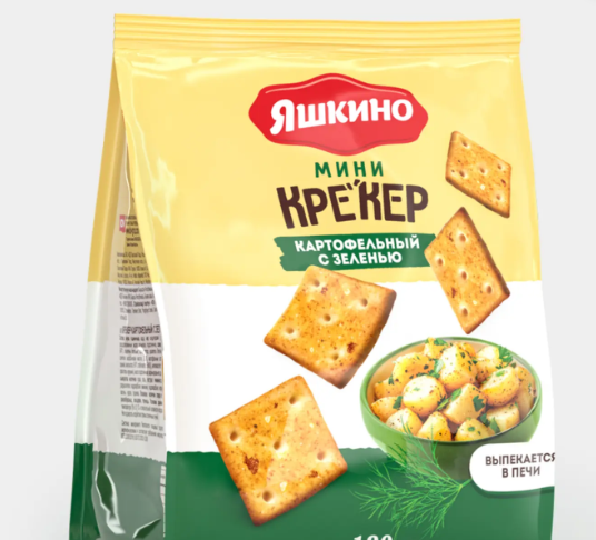 Крекер мини картофельный с зеленью «Яшкино», 180 г