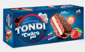 Choco Pie клубничный «Tondi», 180 г