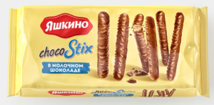 Печенье ChocoStix в молочном шоколаде «Яшкино», 130 г