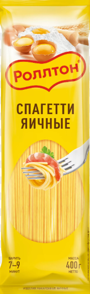 Роллтон Макаронные изделия - ЯИЧНАЯ СПАГЕТТИ 400гр.