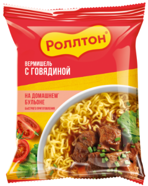 РОЛЛТОН на домашнем бульоне с говядин Роллтон 60гр.
