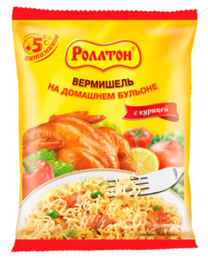 РОЛЛТОН на домашнем бульоне с курицой Роллтон 60гр.