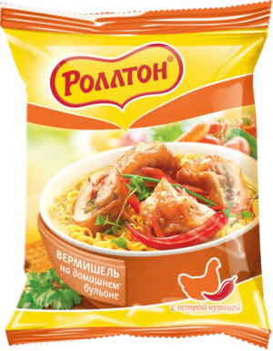 РОЛЛТОН на домашнем бульоне с острой курицей Роллтон 60гр.